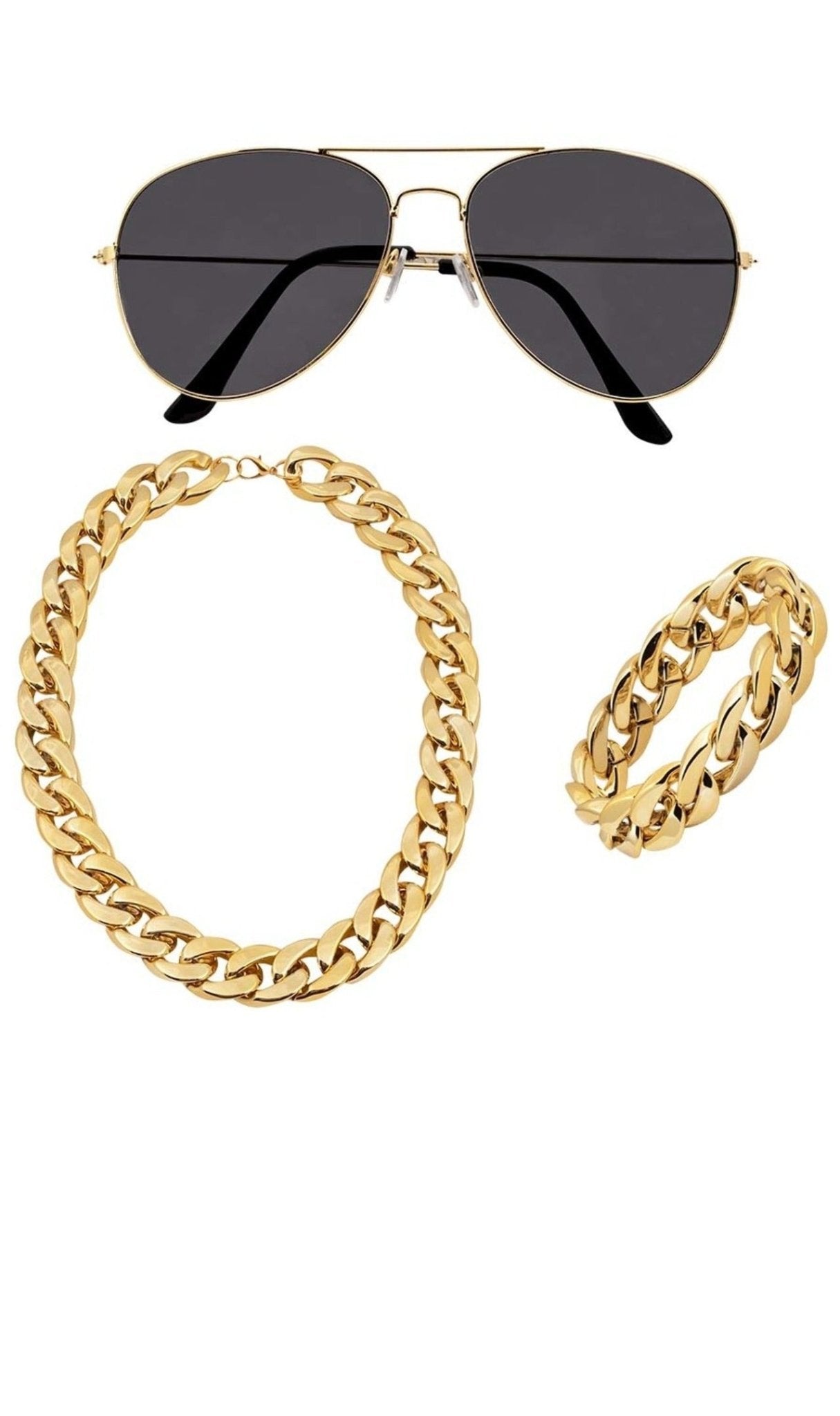 Goldenes Rapper-Set