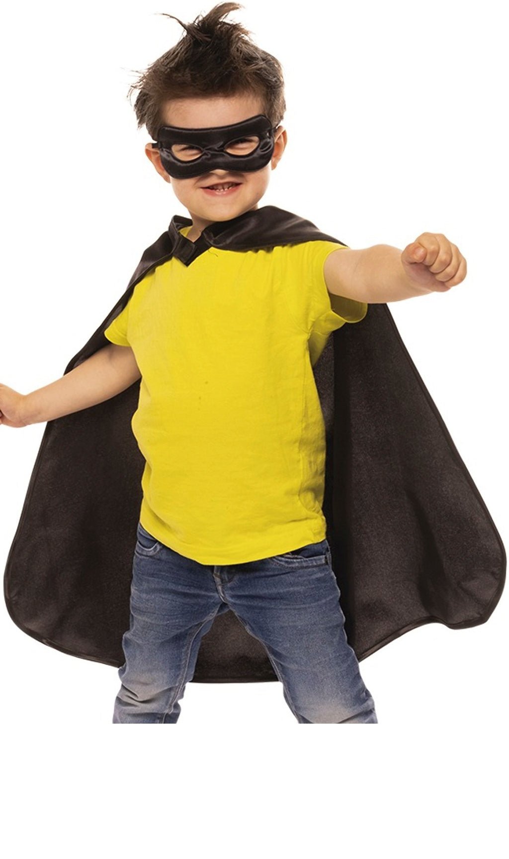 Schwarzes Superhelden-Set für Kinder