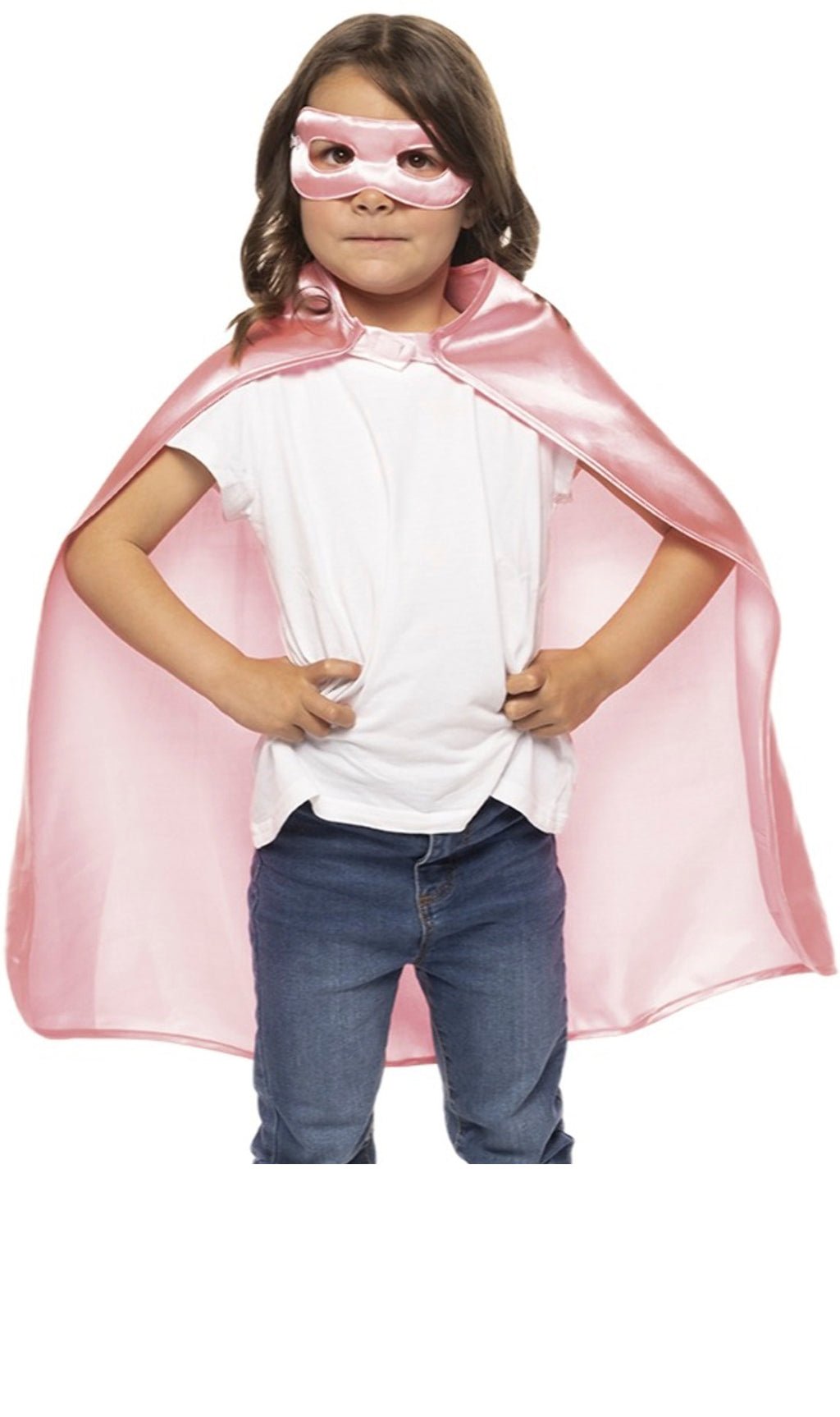Rosa Superhelden-Set für Kinder