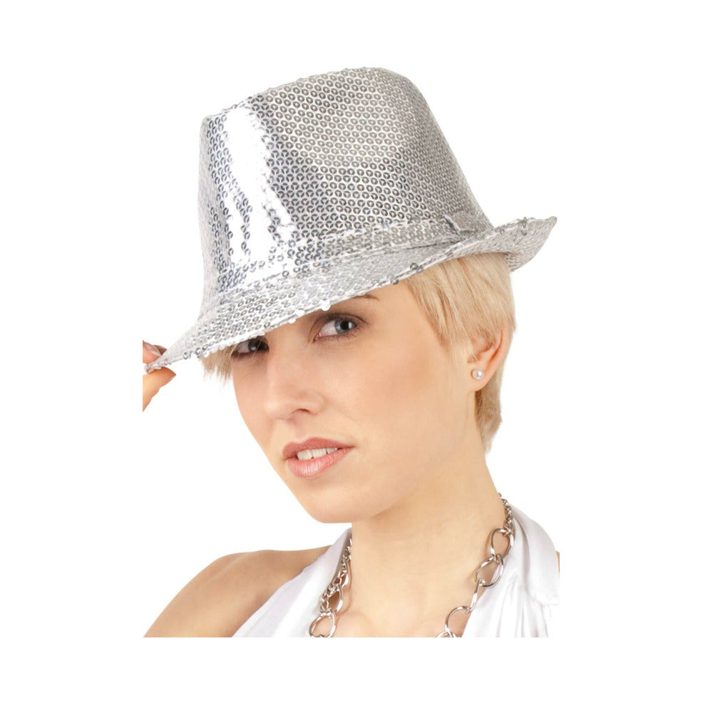 Silbernes Glitzer-Kostüm-Set – Pailletten-Hut, Fliege & Hosenträger – Für Partys, Auftritte & Karneval – Einheitsgröße Silbernes Glitzer-Kostüm-Set – Pailletten-Hut, Fliege & Hosenträger – Für Partys, Auftritte & Karneval – Einheitsgröße