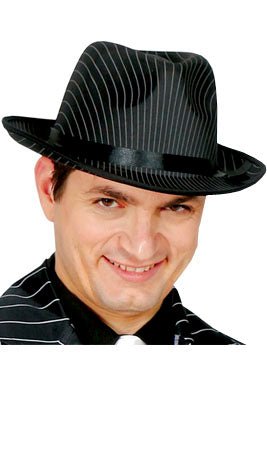 Gangster Hut Nadelstreifen