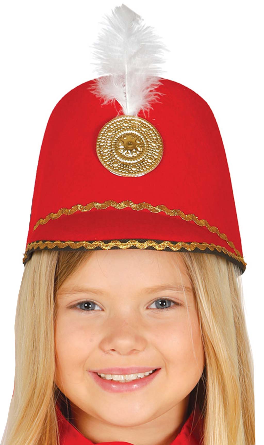 Majorette Garde Hut rot für Kinder