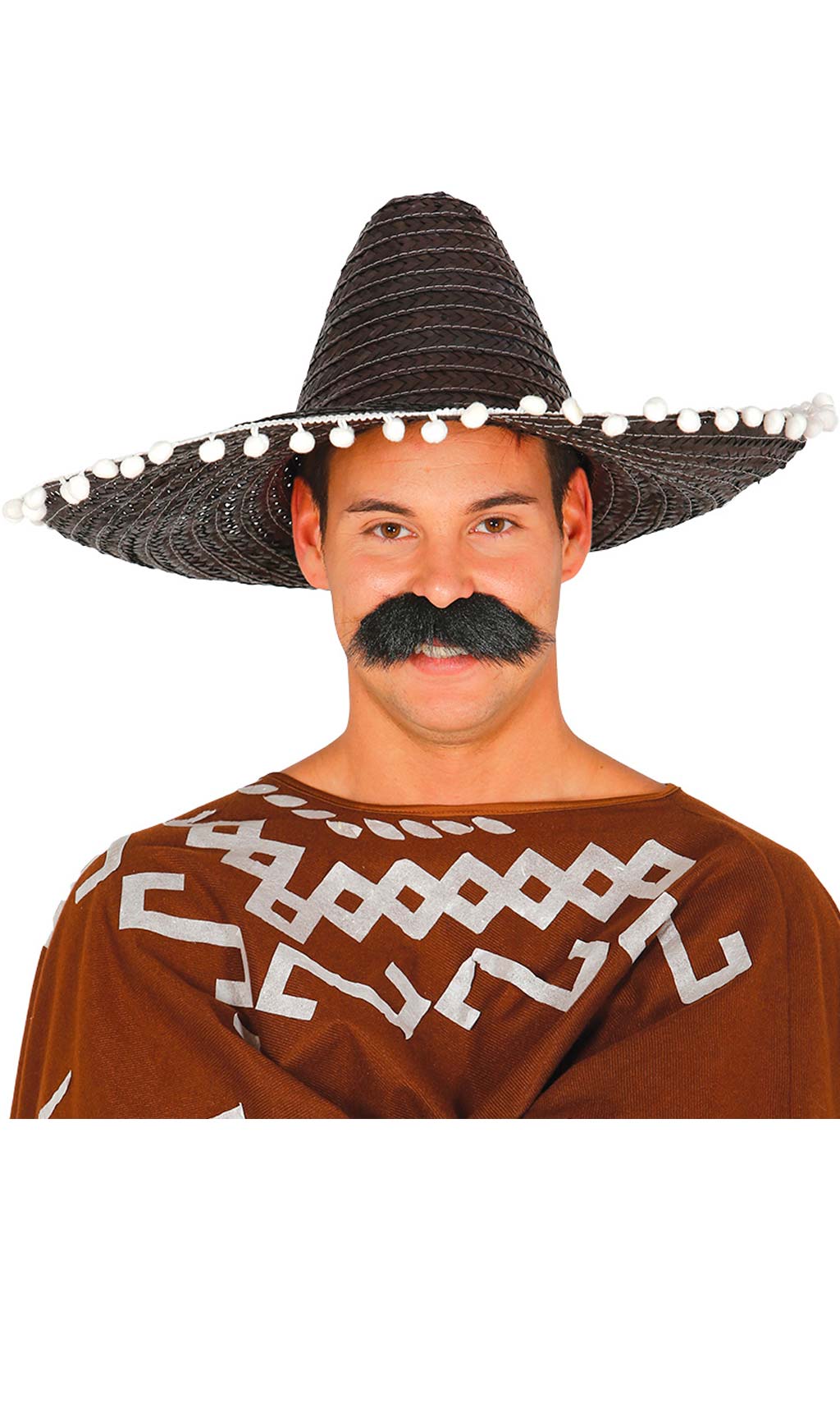 Mexikanischer Strohhut schwarz