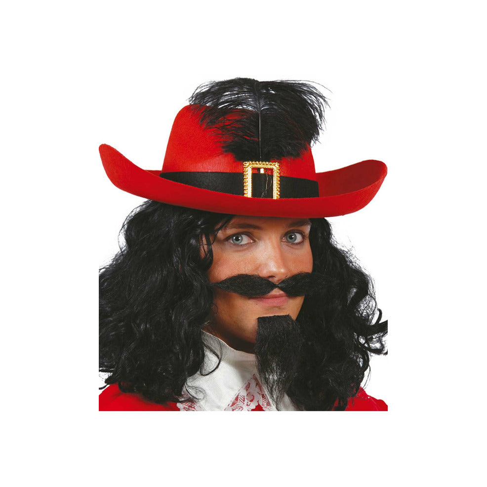 Sombrero Mosquetero Rojo | Don Disfraz