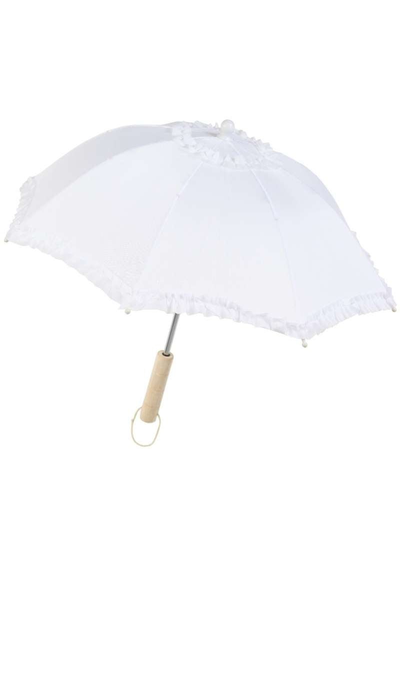 Altertümlicher Sonnenschirm mit Volants