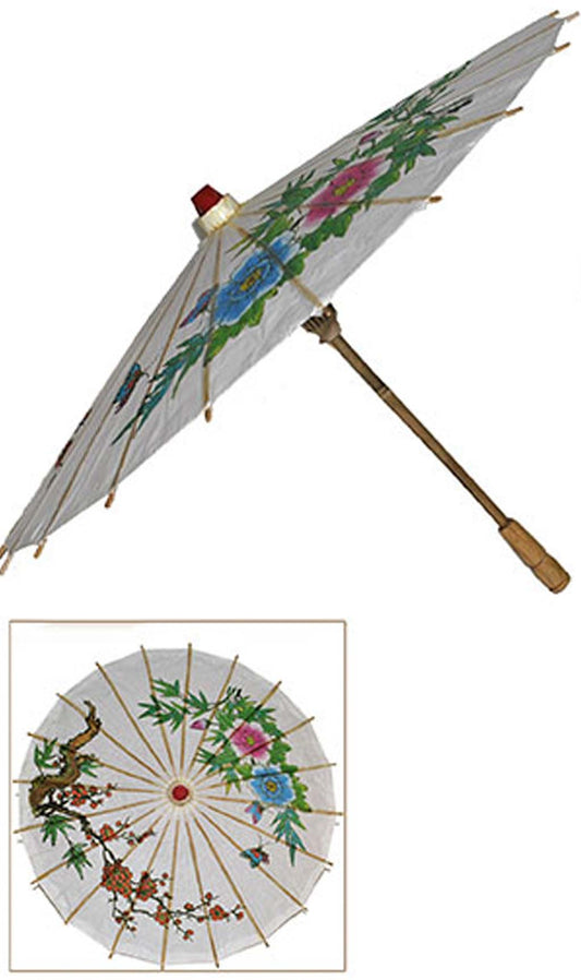 Geisha Schirm Blumen