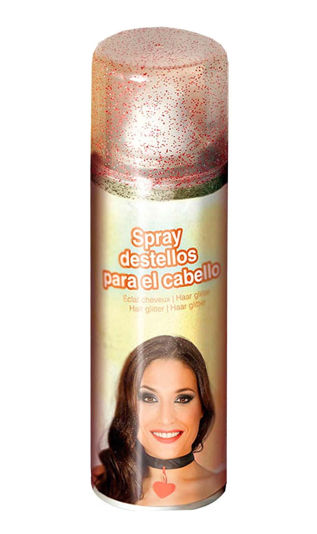 Haarspray Glitzer rot