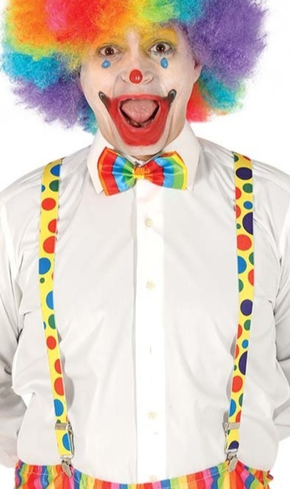Clown Hosenträger Tupfen