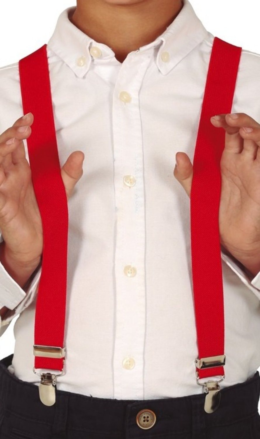 Rote Hosenträger für Kinder
