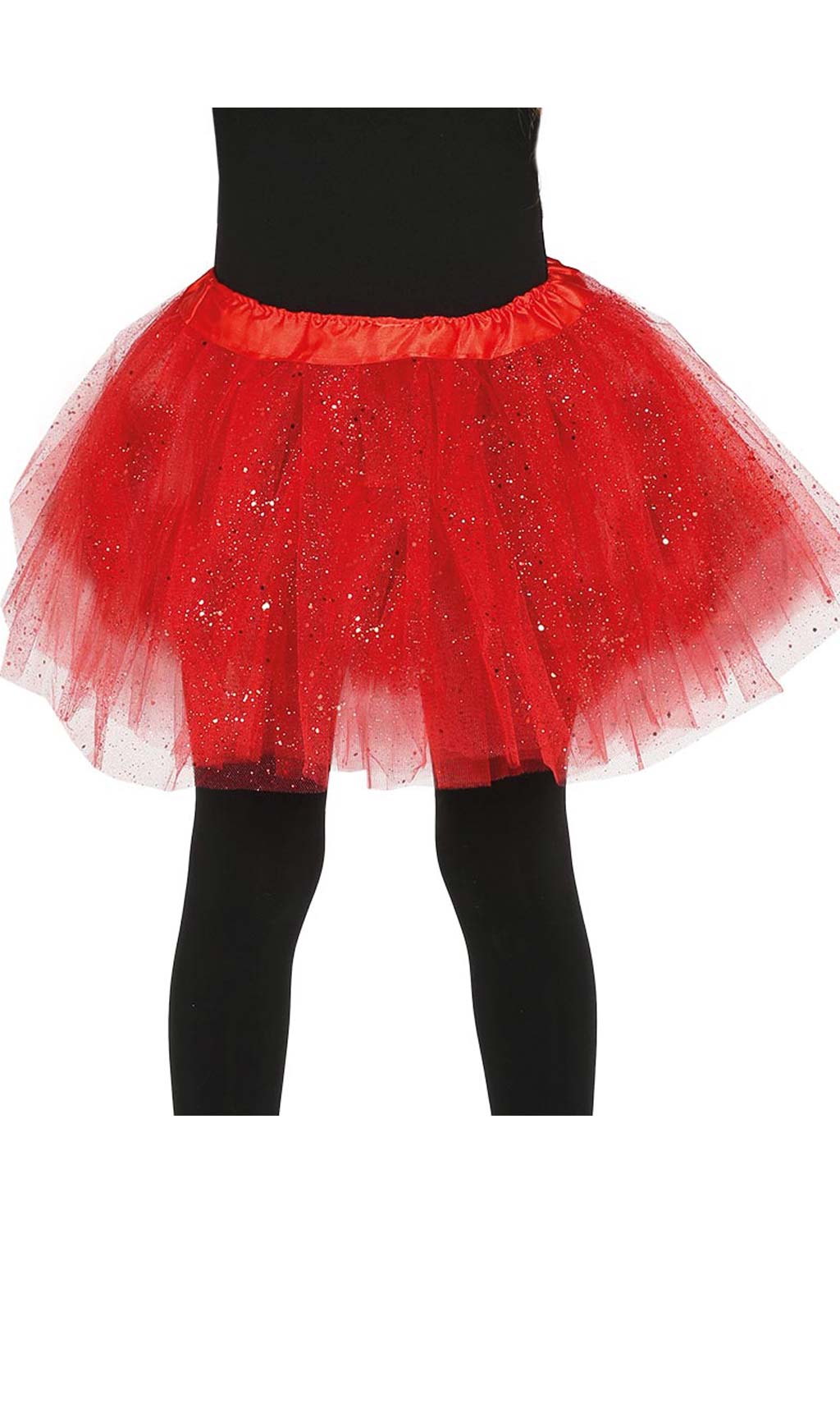 Glitzer Tutu rot für Kinder
