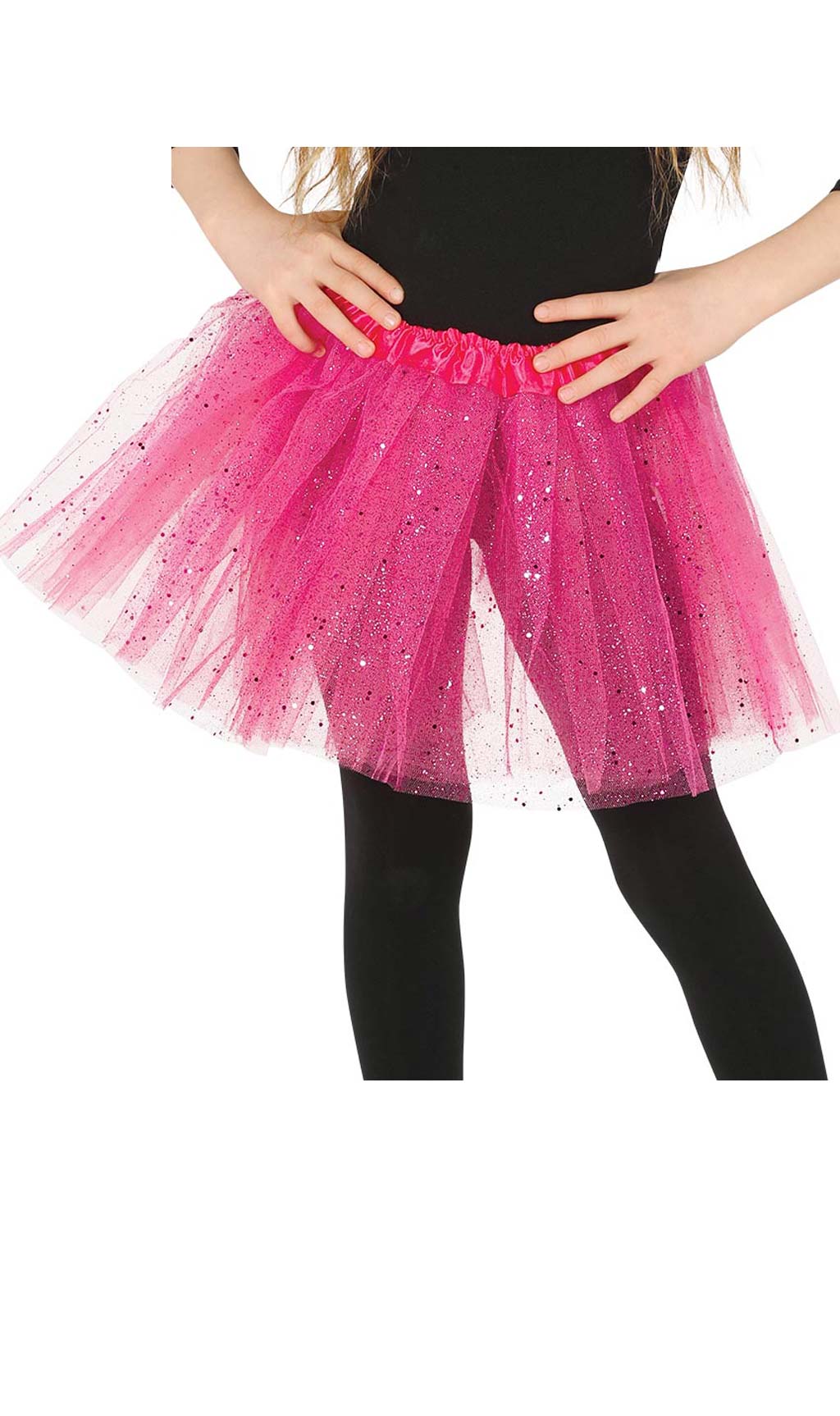 Glitzer Tutu rosa für Kinder