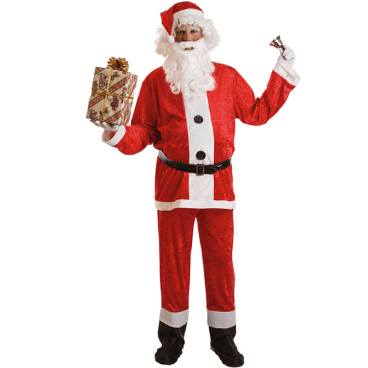 Weihnachtsmann-Kostüm mit Knöpfen für Erwachsene