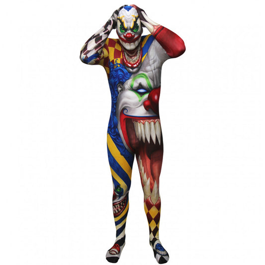Zombie-Clown-Morphsuit™-Kostüm für Erwachsene