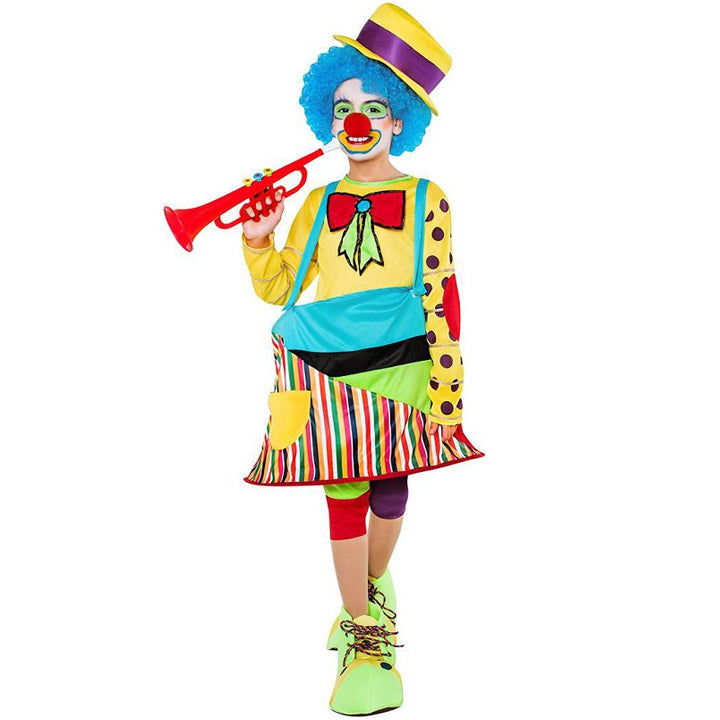 Buntes Clown Kostüm für Mädchen