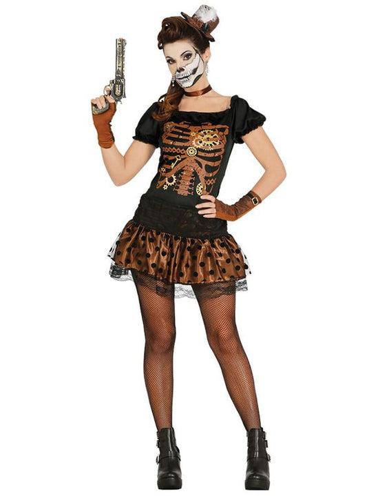 Steampunk-Skelett-Kostüm für Damen