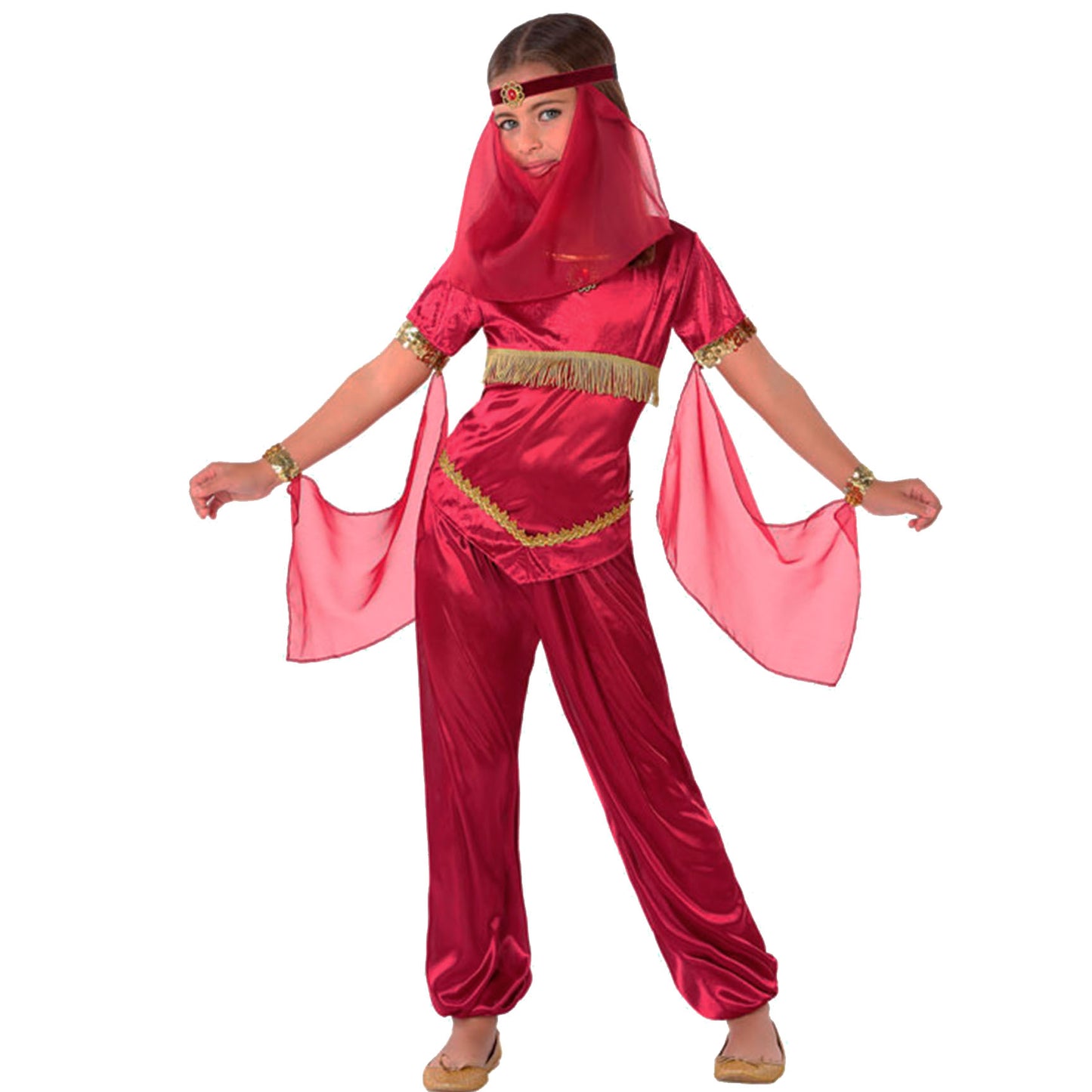 Arabische Prinzessin Schleier Kostüm für Mädchen