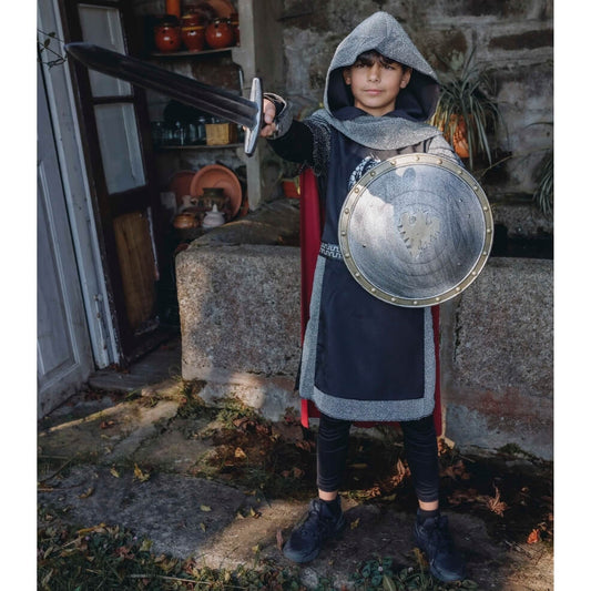 Dunkler mittelalterlicher Ritter Kostüm für Kinder