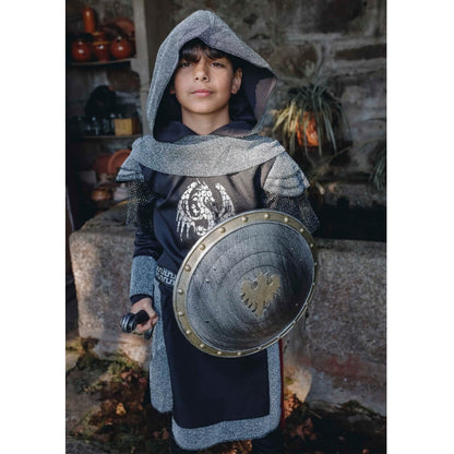 Dunkler mittelalterlicher Ritter Kostüm für Kinder