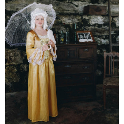 Goldenes Barock-Herzogin-Kostüm für Damen