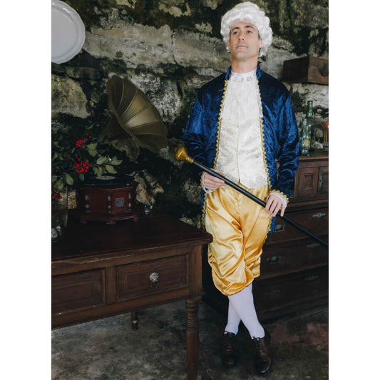 Goldenes Marquis Barock Kostüm für Herren