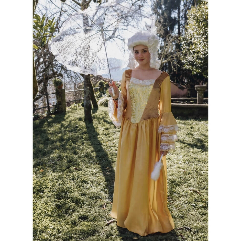 Goldenes Barock-Herzogin-Kostüm für Damen