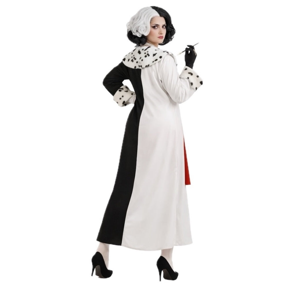 Cruella-Mantel-Kostüm für Damen