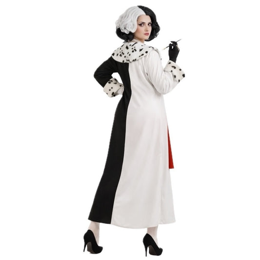 Cruella-Mantel-Kostüm für Damen