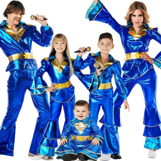 Blaue Disco Gruppenkostüme