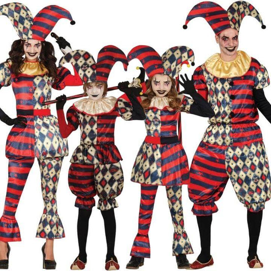 Dämonische Harlekin Gruppenkostüme