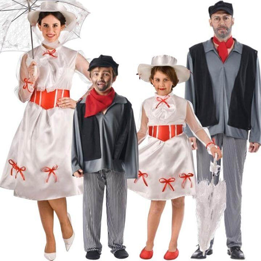 Mary Poppins und Schornsteinfeger Gruppenkostüme