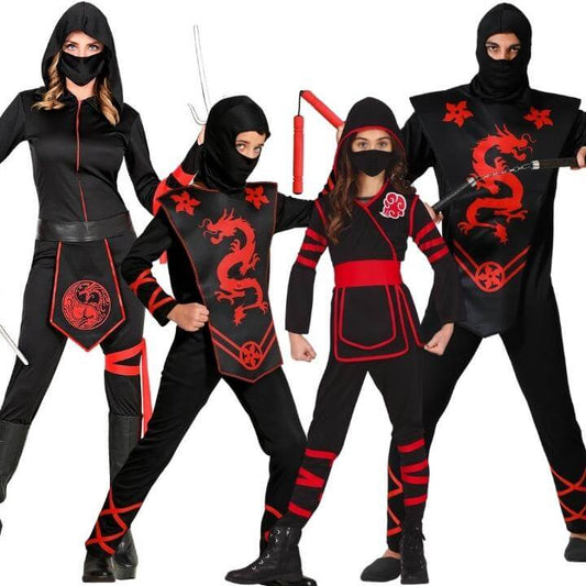 Geheimnisvolle Ninjas Gruppenkostüme
