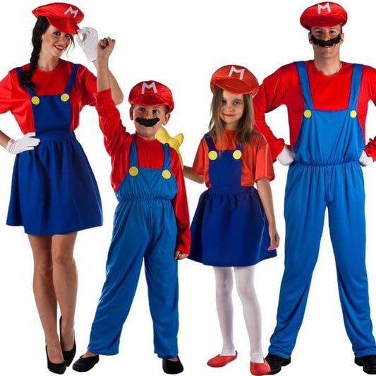 Mario Videospiel Gruppenkostüme