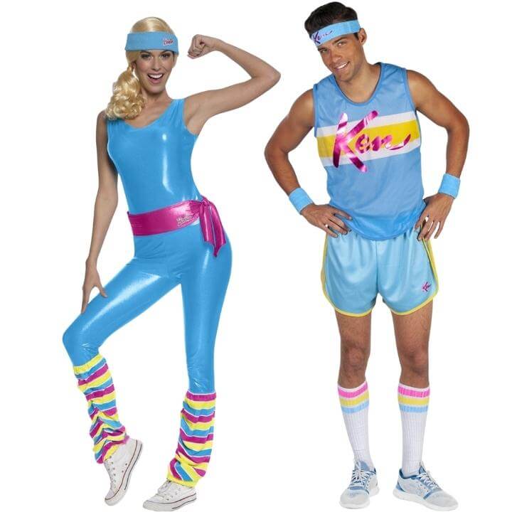 Barbie und Ken Sportler Paarkostüme