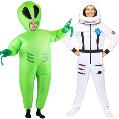 Astronaut und Alien Paarkostüme