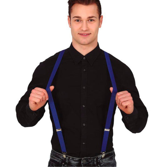 Dunkelblaue Hosenträger