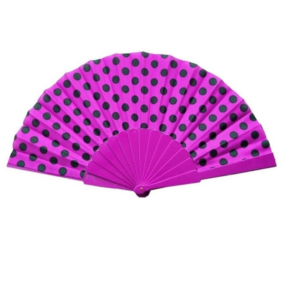 Fuchsia-Schwarz Flamenco-Fächer