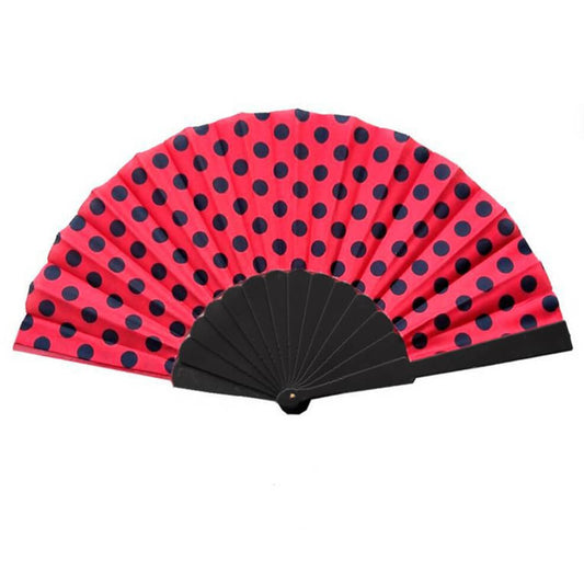 Roter und schwarzer Flamenco-Fächer