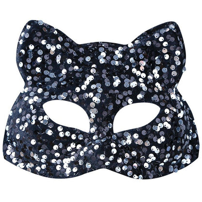 Katzenmaske mit Pailletten 