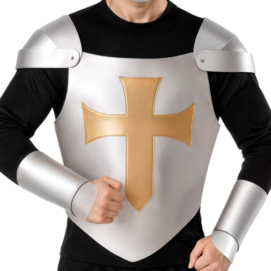 Mittelalterliche Ritterrüstung Silber