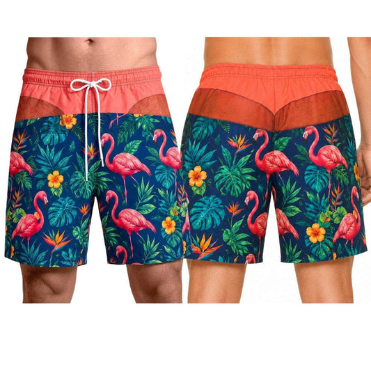 Lustiger Flamingo-Badeanzug