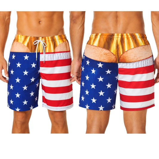 Lustiger USA-Badeanzug