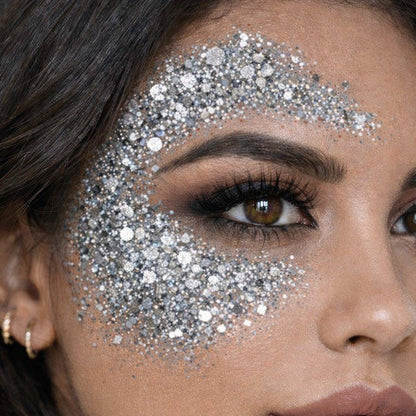 Glitzer-Schminkstift Silber