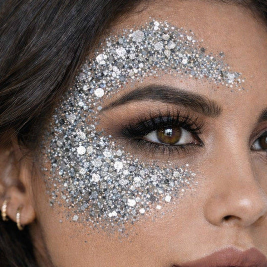 Glitzer-Schminkstift Silber