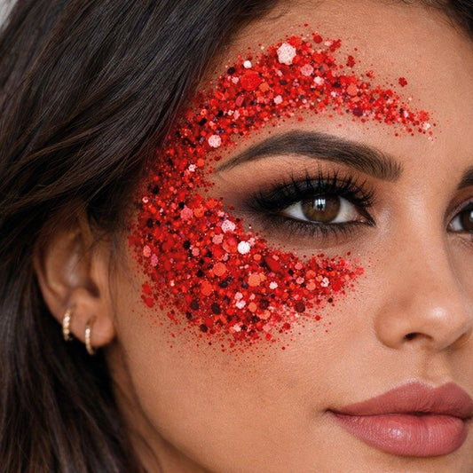 Glitzer-Schminkstift Rot