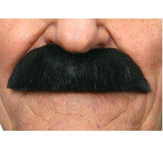 Kurzer schwarzer Schnurrbart