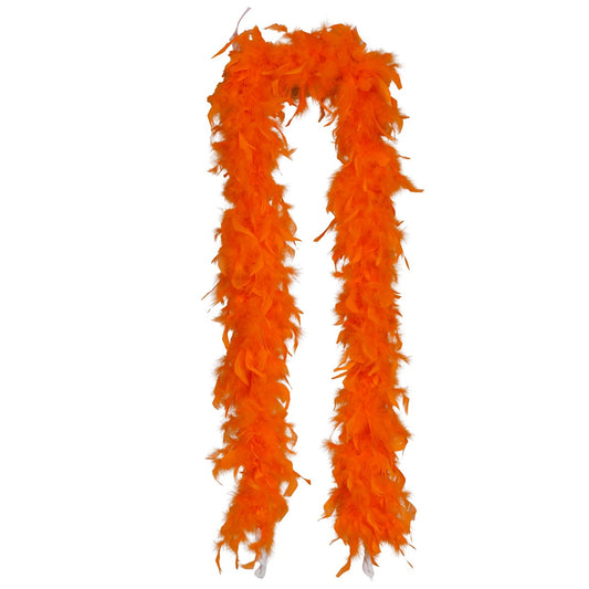 Orangefarbene Federboa 80g