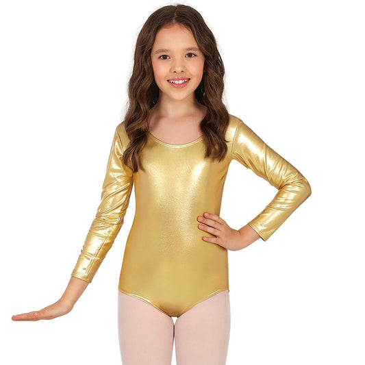 Langarm Body Metallic-Gold für Kinder