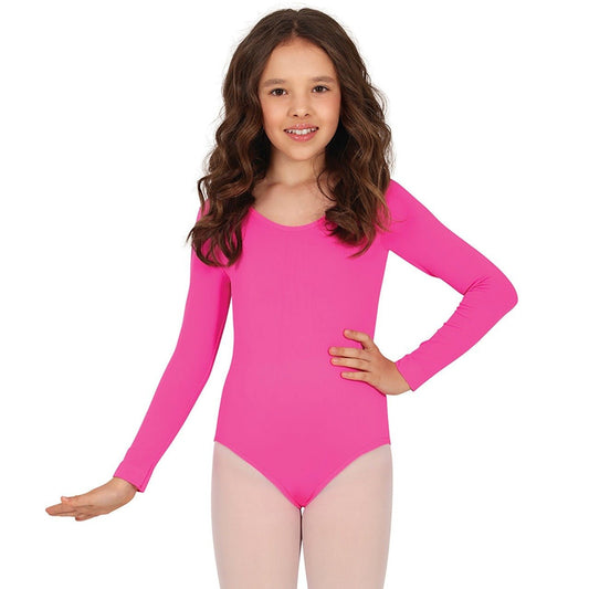 Langarm Body Fuchsia für Kinder