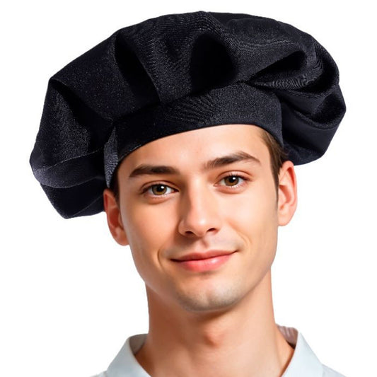 Schwarze Maler-Baskenmütze