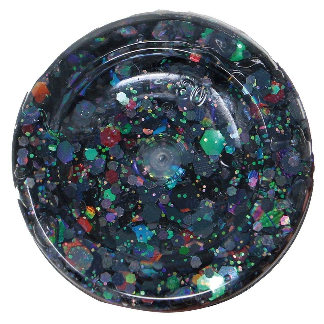 Blauer Glitter-Gel-Dose